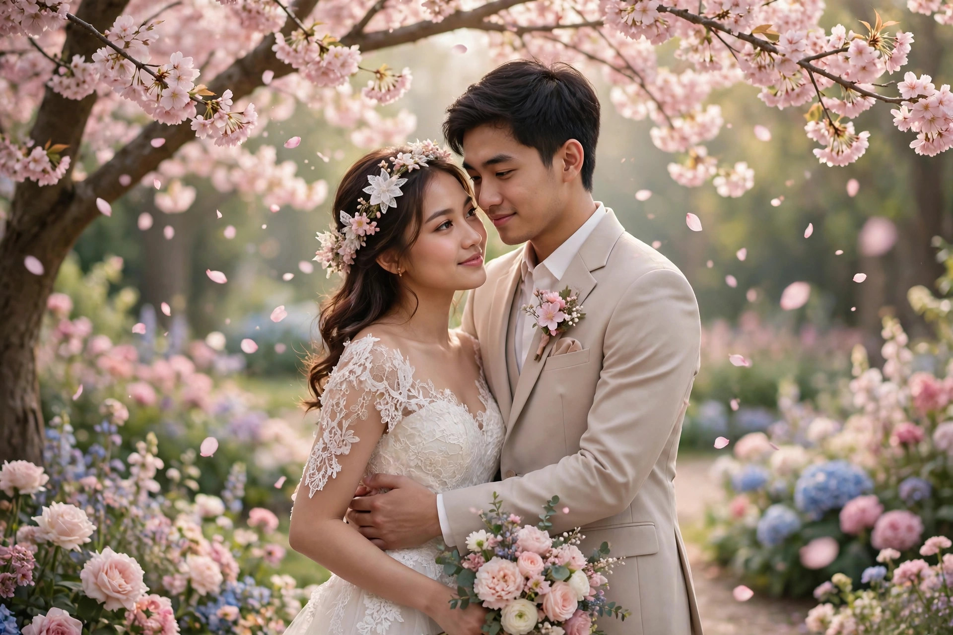 Dimas Angkasa & Wulan Puspita - Undangan Pernikahan Floral Pastel